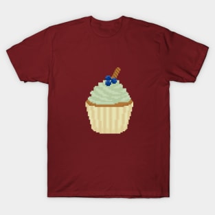 Light green cupcake pixel art T-Shirt